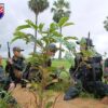 (ပူးပေါင်းတပ်မှ ရဲဘော်များအား တွေ့ရစဉ်။ ဓာတ်ပုံ - ကျားသစ်နက်စစ်ကြောင်း)