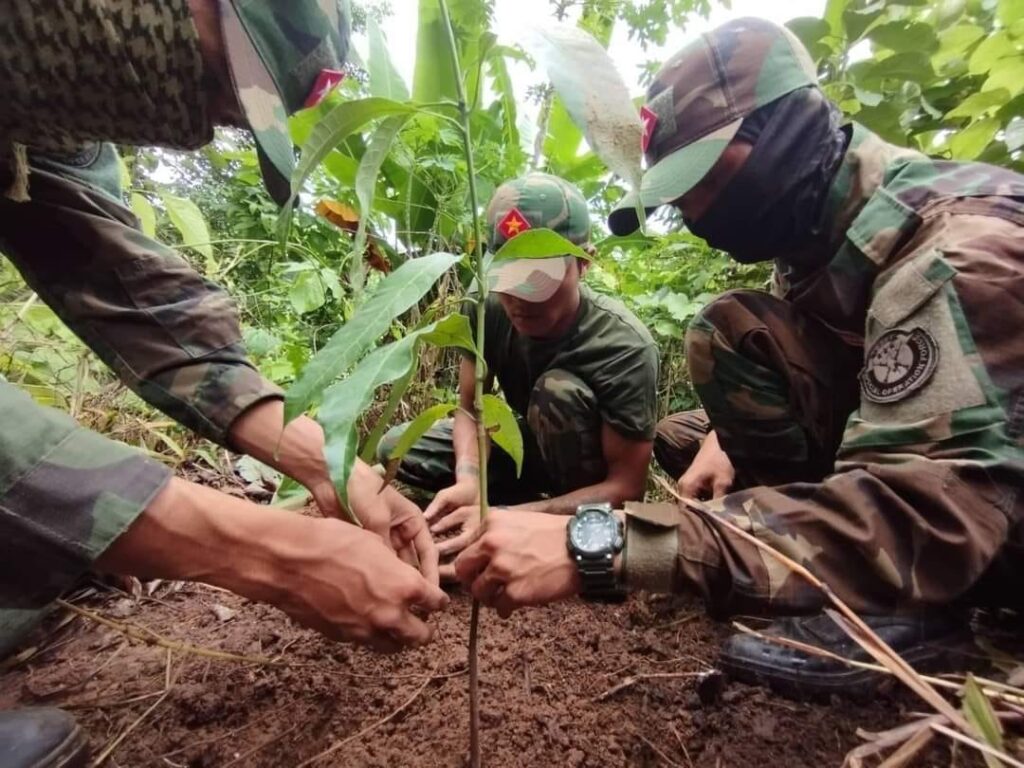 (တော်လှန်ပြည်သူများ၊တော်လှန်ရေးအင်အားစုများက ပန်းသပိတ်ကို ပုံစံမျိုးစုံဆင်နွှဲနေကြစဥ်။ဓါတ်ပုံ-CJ)