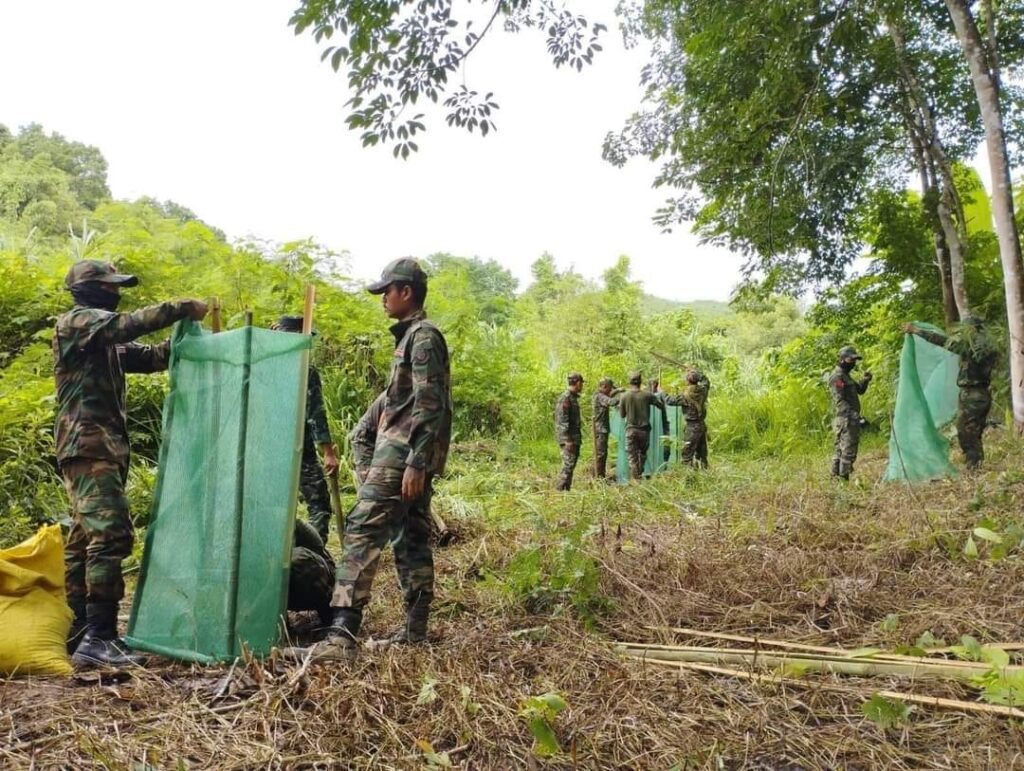 (တော်လှန်ပြည်သူများ၊တော်လှန်ရေးအင်အားစုများက ပန်းသပိတ်ကို ပုံစံမျိုးစုံဆင်နွှဲနေကြစဥ်။ဓါတ်ပုံ-CJ)