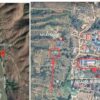 (မ​ယ်စဲ့မြို့ ကို Google Map တွင်​တွေ့ရမှုနှင့် စခန်းသိမ်းတိုက်ပွဲမှ သိမ်းဆည်းရရှိ​​သော လက်နက်ခဲယမ်းများ။ဓါတ်ပုံ- CJ)
