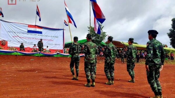 (ယမန်နှစ်က ကျရောက်သည့် (၁၄၇)နှစ်မြောက် ကရင်နီအမျိုးသားနေ့အခမ်းအနားအား တွေ့ရစဥ်။ ဓာတ်ပုံ - Kantarawaddy Times)