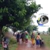 (စစ်ကောင်စီစစ်ကြောင်းထိုးနေ၍ ထွက်ပြေးတိမ်းရှောင်လာသော ခင်ဦးနယ်ဒေသခံများအား ဇွန်လဆန်းပိုင်းကတွေ့ရစဥ်။ဓာတ်ပုံ - ခင်ဦးမြို့နယ် သတင်းမှန်ပြန်ကြားရေး)