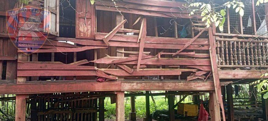 ကော့ကရိတ်မြောက်ပိုင်းမှာ လက်နက်ကြီးကျည်ကျလို့ နေအိမ် ၂ လုံးပျက်စီး