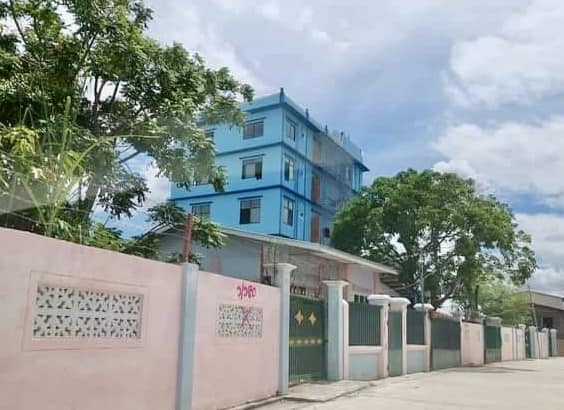 (ဖယ်ရှားပေးရမည့် ကန်ကောက်ရွာနှင့်နန်းဦးလွင် ​ကျေးရွာအုပ်စုရှိ နေအိမ်အချို့အားတွေ့ရစဥ်။ဓာတ်ပုံ-CJ)