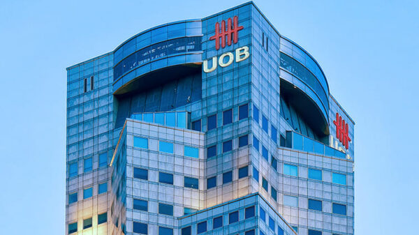 (စင်ကာပူနိူင်ငံရှိ UOB ဘဏ်ရုံးအ​ဆောက်အအုံ။ ဓါတ်ပုံ-UOB)