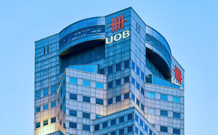 (စင်ကာပူနိူင်ငံရှိ UOB ဘဏ်ရုံးအ​ဆောက်အအုံ။ ဓါတ်ပုံ-UOB)