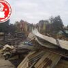 (စစ်​ကောင်စီတပ်က မီးရှို့ဖျက်ဆီးသွားပြီးနောက် ရှိမ်းမကားရွာဈေးနှင့် ​နေအိမ်များကို​တွေ့ရစဥ်။ ဓာတ်ပုံ- Wetlet Informational Network)