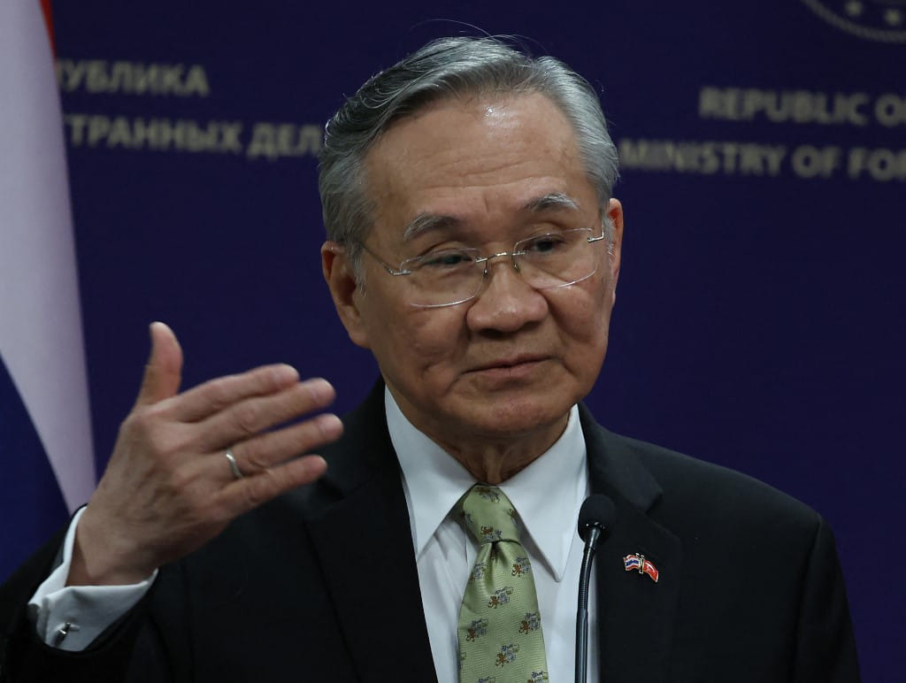 (​ဒေါ်​အောင်ဆန်းစုကြည်နှင့်​တွေ့ဆုံခဲ့သည်ဟု မီဒီယာများသို့ ​​ပြောကြားခဲ့​သောထိုင်းနိုင်ငံခြား​​ရေးဝန်ကြီး။ ဓါတ်ပုံ-AFP)
