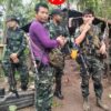(ရေးပြောက်ကျားတပ်ဖွဲ့(YGF)မှ တော်လှန်ရေးရဲဘော်များအား တွေ့ရစဥ်။ ဓာတ်ပုံ - YGF)