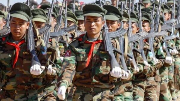 (နမ့်ဖက်ကာရွာနှင့်အနီးဝန်းကျင်​ဒေသကို Google Map တွင်​တွေ့ရမှု / TNLA တပ်ဖွဲ့ဝင်များ ။ဓါတ်ပုံ-BNI)