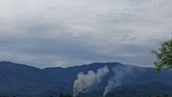 (စစ်ကောင်စီတပ်က ရငဲရွာအား ယခုနှစ်ဇွန်လအတွင်းက မီးရှို့ဖျက်ဆီးခဲ့သည်။ဓာတ်ပုံ - CJ)