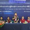 (ကရင်အမျိုးသားကာကွယ်ရေးတပ်ဖွဲ့(KNDO) နေ့အခမ်းအနားကို ယမန်နေ့က ကျင်းပနေစဥ်)