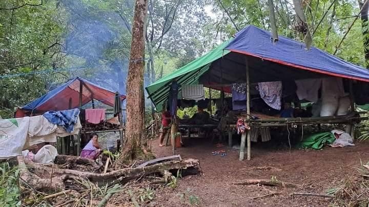 (စစ်ကောင်စီတပ်က ရငဲရွာအား ယခုနှစ်ဇွန်လအတွင်းက မီးရှို့ဖျက်ဆီးခဲ့သည်။ဓာတ်ပုံ - CJ)