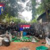 (​ကော်ဘရာအပါအဝင် ​တော်လှန်​ရေးတပ်ဖွဲ့ဝင်များ နှင့် သိမ်းဆည်းရမိ​သော လက်နက်ခဲယမ်းဆက်စပ်ပစ္စည်းများ။ ဓါတ်ပုံ-Cobra Column)