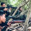 ကျားဖြူစစ်ကြောင်းတပ်ဖွဲ့ဝင်တွေကိုတွေ့ရစဉ် ( ပုံဟောင်း )