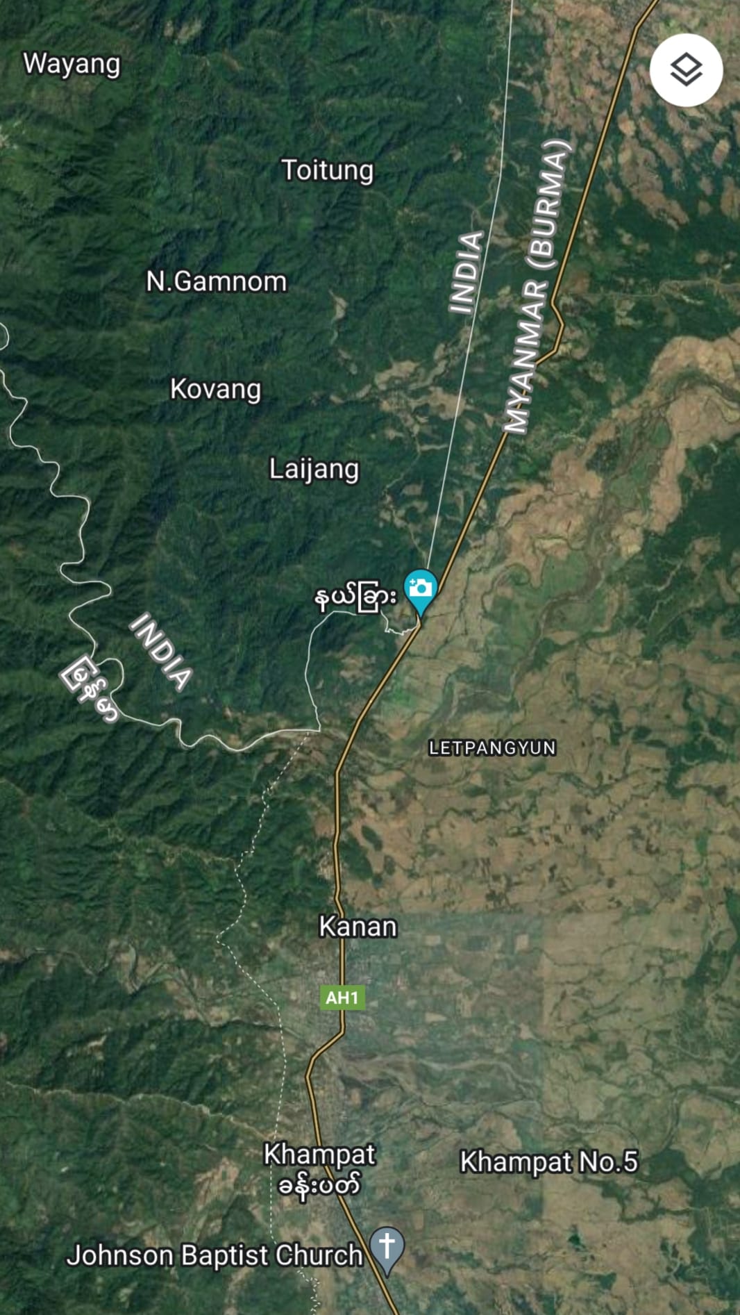 (ခမ်းပါတ်မြို့ အနီးဝန်းကျင်ကိုGoogleMapတွင်​တွေ့ရမှူ)