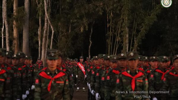 TNLA တပ်ဖွဲ့ဝင်တွေကိုတွေ့ရစဉ် (ဓာတ်ပုံ − TNLA)