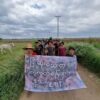 မုံရွာအမြင့်လမ်းရွာတစ်ရွာမှာ ရှစ်လေးလုံးနှစ်ပတ်လည်ချီတက်ဆန္ဒပြနေကြစဉ်