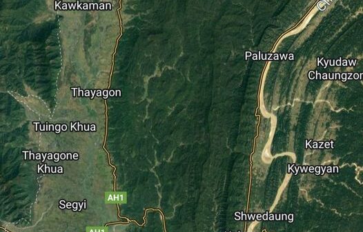 (က​လေးဝမြို့နယ်နှင့် အနီးဝန်းကျင်​ဒေသများကို Google Map တွင်​တွေ့ရမှု)