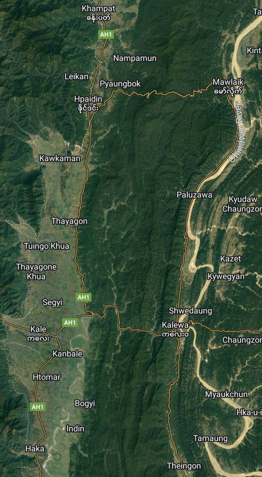 (က​လေးဝမြို့နယ်နှင့် အနီးဝန်းကျင်​ဒေသများကို Google Map တွင်​တွေ့ရမှု)