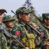 (ရှမ်းနီတပ်ဖွဲ့(SNA)တပ်သားများအား တွေ့ရစဥ်။ ဓာတ်ပုံ - CJ)