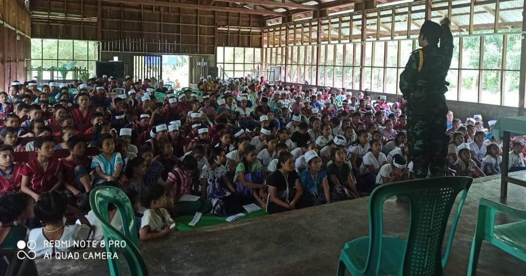 (ယမန်နေ့(သြဂုတ် ၁၂ရက်)က ခလယ်လွီထူခရိုင်အတွင်း ကျင်းပပြုလုပ်ခဲ့သော (၇၃) နှစ်မြောက် ကရင်အမျိုးသားအာဇာနည်နေ့ အခမ်းအနား ပုံရိပ်များ။ဓာတ်ပုံ - KNU)