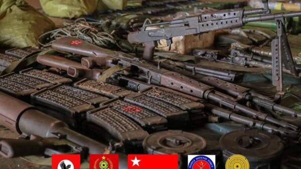 (သြဂုတ်၂ ရက်မှ ၁၄ ရက်အထိ ဒီးမော့ဆို -ဖရူဆို လမ်းမကြီး တိုက်ပွဲအတွင်း စစ်ကောင်စီထံမှ သိမ်းဆည်းရရှိခဲ့သည့် လက်နက်ခဲယမ်းများ)