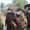 စစ်တပ်အာဏာသိမ်းပြီးနောက် လုံခြုံရေးနေသော စစ်ကောင်စီတပ်သားများအား တွေ့ရစဥ်။ ဓာတ်ပုံ - CJ