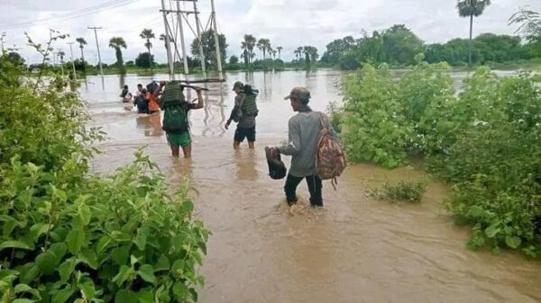 (စစ်ကောင်စီတပ်အား တိုက်ခိုက်ရန်သွားနေသော Myanmar Defense Force - Shwebo အဖွဲ့ဝင် ရဲဘော်များအား တွေ့ရစဥ်။ ဓာတ်ပုံ-MDF)