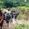 (ပြည်ခရိုင် တပ်ရင်း ၃၆၀၁(PPDF)မှ ရဲဘော်များအား ရှေ့တန်းတစ်နေရာတွင် တွေ့ရစဥ်။ ဓာတ်ပုံ - ပေးပို့)