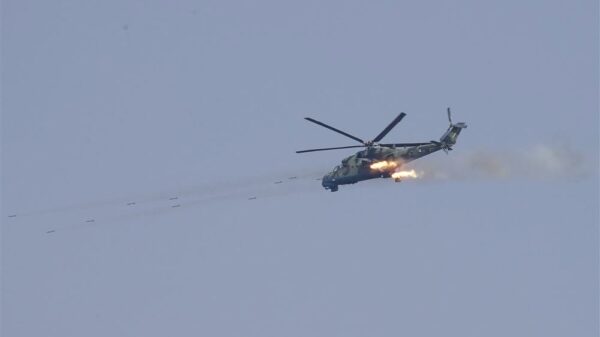 စစ်ကောင်စီရဲ့ တိုက်ခိုက်ရေးရဟတ်ယာဉ်တစ်စီး ၂၀၁၈ ခုနှစ်အတွင်းစစ်ရေးလေ့ကျင့်နေရစဉ်
