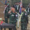 (၇၄)နှစ်မြောက် ကရင့်အမျိုးသားတော်လှန်ရေးနေ့အခမ်းအနားအား မူတြော်ခရိုင်၊ အမှတ်(၅)တပ်မဟာထိန်းချုပ်နယ်မြေတစ်နေရာ၌ ၂၀၂၃ ဇန်နဝါရီ၃၁ရက်က ကျင်းပနေစဉ်။ ဓာတ်ပုံ - KNU -Mutraw News