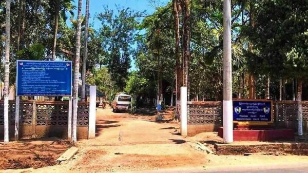 (စစ်ကောင်စီလက်အောက်ခံ ကျောက်မဲတောင်နယ်မြေရဲစခန်းအားတွေ့ရစဥ်။ဓာတ်ပုံ - CJ)