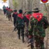 (ပြည်ခရိုင် တပ်ရင်း (၃၆၀၁)မှ တော်လှန်ရေးရဲဘော်များအား ပဲခူးရိုးမတစ်နေရာတွင် တွေ့ရစဥ်။ဓာတ်ပုံ-ပေးပို့)