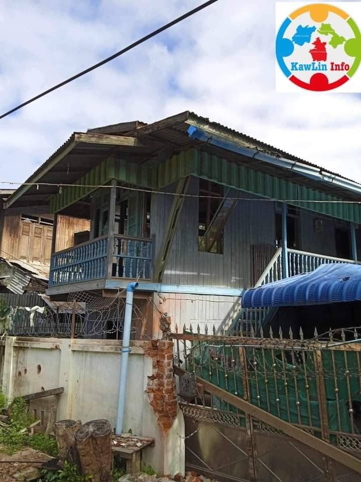 (ကောလင်းမြို့ရှိ နေအိမ်များအား တွေ့ရစဥ်။ ဓာတ်ပုံ - Kawlininfo)