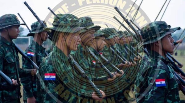 (KNDF ဖယ်ခုံဇုန်မှတပ်ဖွဲ့ဝင်များနှင့် ​ကြေညာချက်။ ဓါတ်ပုံ-KNDF)