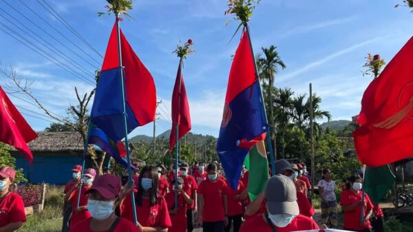 (တနသာ်ရီ ၊စစ်ကိုင်းနှင့် မ​ကွေးမှ သပိတ်အင်အားစုများ ကစစ်​ကောင်စီကို ဆန္ဒပြ​နေကြစဥ်။ဓါတ်ပုံ-သပိတ်​ကော်မတီများ)