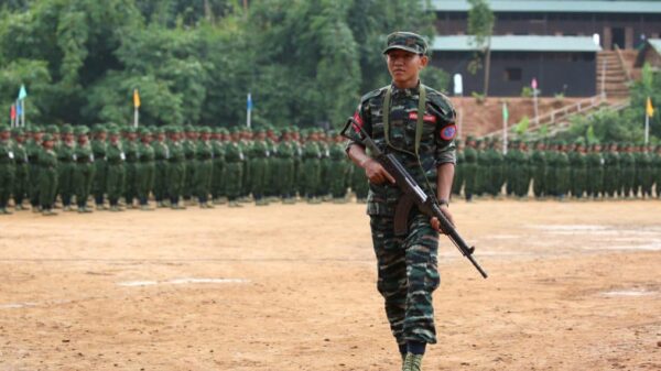 (ရက္ခိုင့်တပ်တော်(AA)​၏ စစ်သင်တန်းဆင်းပွဲတစ်ခုအား တွေ့ရစဉ်။ ဓာတ်ပုံ - AA)