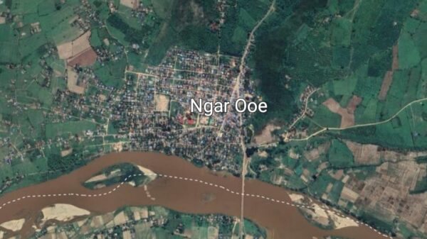 (မဘိမ်းမြို့နယ် ၊ငါးအိုးရွာကို Google Earth တွင်​တွေ့ရမှု)