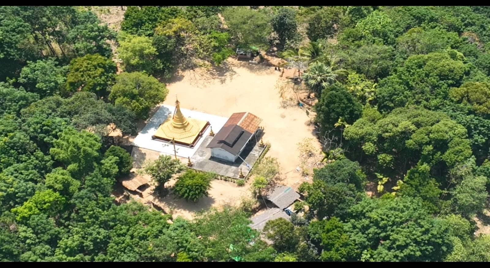 (စစ်ကောင်စီတပ် စခန်းချစစ်ဆေးနေသည့် နန်းတောင်စစ်ဆေးရေးဂိတ်ဝန်းကျင်အားတွေ့ရစဥ်။ ဓာတ်ပုံ-ပေးပို့)