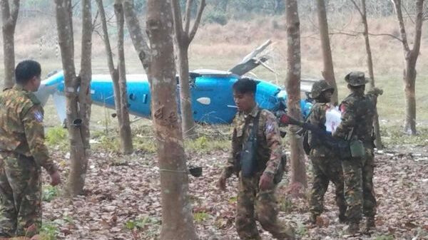 KNLA ပူးပေါင်းတပ်ဖွဲ့လက်ချက်ဖြင့် စစ်ကောင်စီတပ်ရဟတ်ယာဥ်ပျက်ကျ