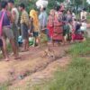 (တိုက်ပွဲဖြစ်ပွားမှုကြောင့် ညောင်လေးပင်ခရိုင်အတွင်းရှိ စစ်ဘေးရှောင်ပြည်သူများအား တွေ့ရစဉ်။ ဓာတ်ပုံ - CJ)