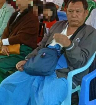 (စစ်ကောင်စီတပ် ဗိုလ်မှူးဘစိုင်းထံမှ သိမ်းဆည်းရမိသော ဖုန်းနှစ်လုံး၊ ဖုန်းထဲပါရှိသော ဗိုလ်မှူးဘစိုင်းပုံ။ဓါတ်ပုံ-ပေးပို့)