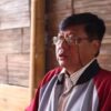 လွိုင်ကော်တက္ကသိုလ် ပါမောက္ခချုပ် ဦးအောင်ခင်မြင့်အား ၂၀၂၃ နိုဝင်ဘာ၂၀ ရက်က KNDF ထုတ်ပြန်သည့် ဗီဒီယိုတွင် တွေ့ရစဉ်။(ဓာတ်ပုံ - KNDF)