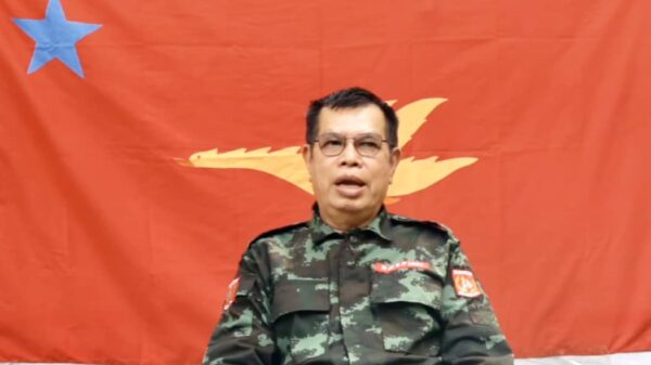 (NMSP-AD ပြောရေးဆိုခွင့်ရှိသူ နိုင်ဗညားမွန်အား တွေ့ရစဉ်။ ဓာတ်ပုံ - File Photo)