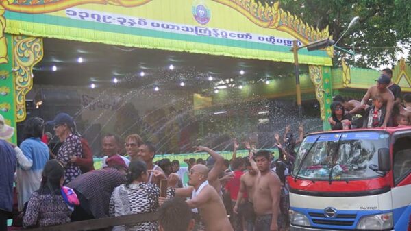 (၂၀၁၈က စစ်တွေမြို့၌ ဗဟိုရေကစားမဏ္ဏပ်အား တွေ့ရစဉ်။ ဓာတ်ပုံ - CJ)