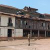 (လေကြောင်းတိုက်ခိုက်ခံရသော ဘုန်းကြီးကျောင်းများအား တွေ့ရစဥ်။ ဓာတ်ပုံ-MDY PDF)