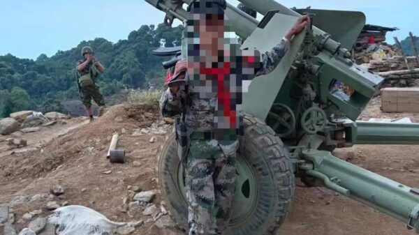 (စစ်​ကောင်စီတပ်ထံမှ သိမ်းဆည်းရရှိ​သော ​ဟောင်ဝစ်ဇာ အ​မြောက်။ ဓါတ်ပုံ-CJ)