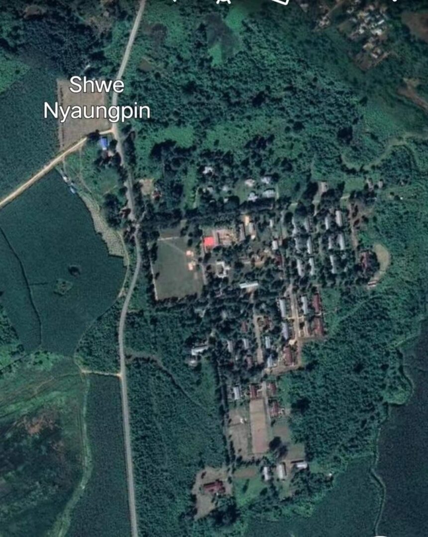 (KIA တပ်ဖွဲ့ဝင်များနှင့် ခလရ ၃၂၁ ကို Google Map တွင်တွေ့ရပုံ။ဓါတ်ပုံ-KIA)