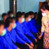 (လူငယ်ထိန်းသိမ်းရေးသင်တန်းကျောင်းတခုသို့ ရောက်ရှိနေသော စစ်ကောင်စီ၏ (ယခင်)လှုမှုရေးဝန်ကြီး သက်သက်ခိုင်အား တွေ့ရစဥ်။ ဓာတ်ပုံ-စကစ)